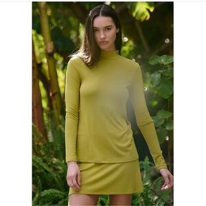 Free People Free-est Good Feels Turtleneck Mini Skirt Set